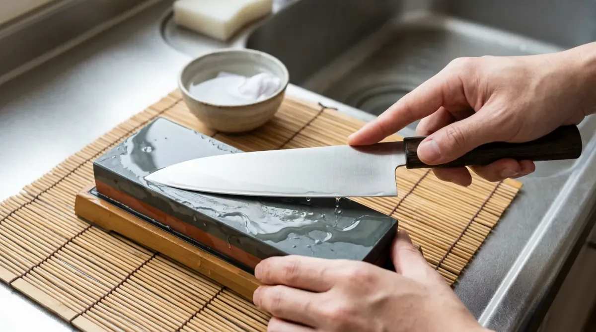 一般的なステンレス包丁の研ぎ方