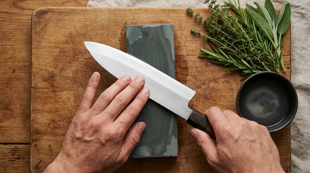 包丁の研ぎ方 片刃特有のポイント