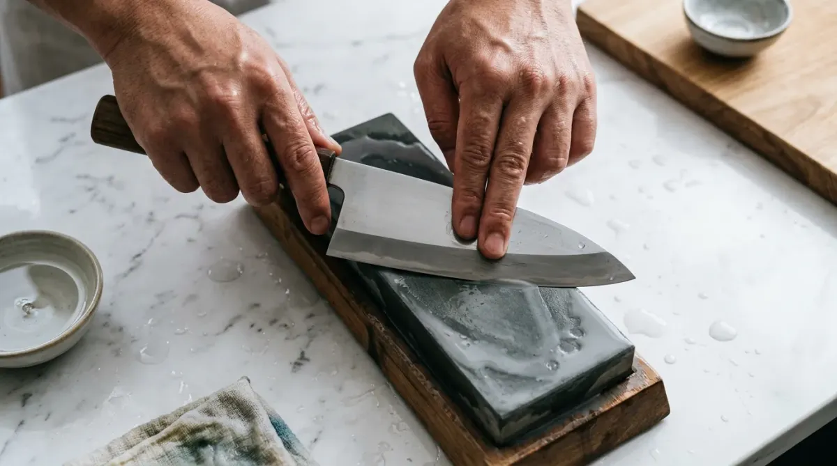 和包丁の代表 出刃包丁の研ぎ方