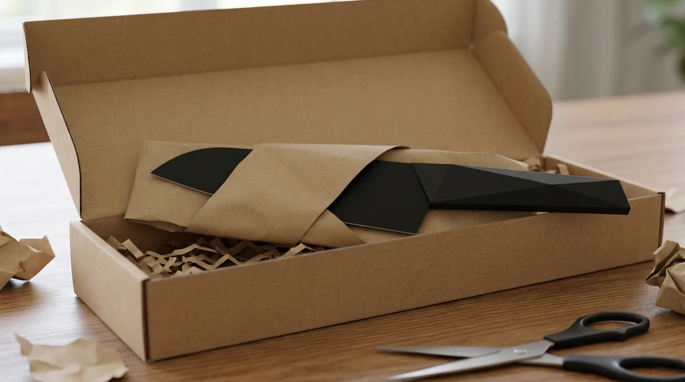 エバーカット包丁の開封シーン