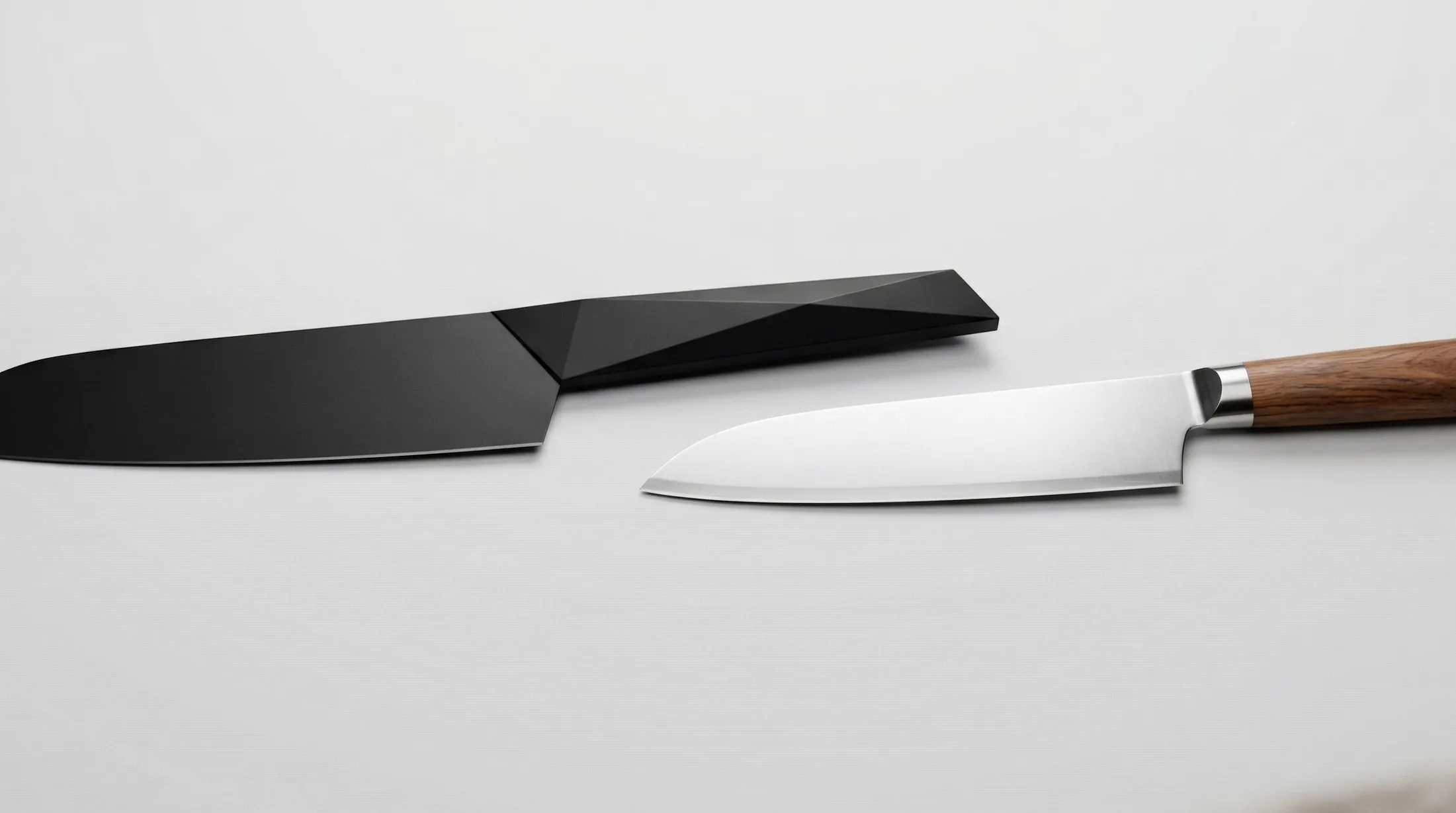 エバーカット包丁とKISEKI包丁を並べた比較