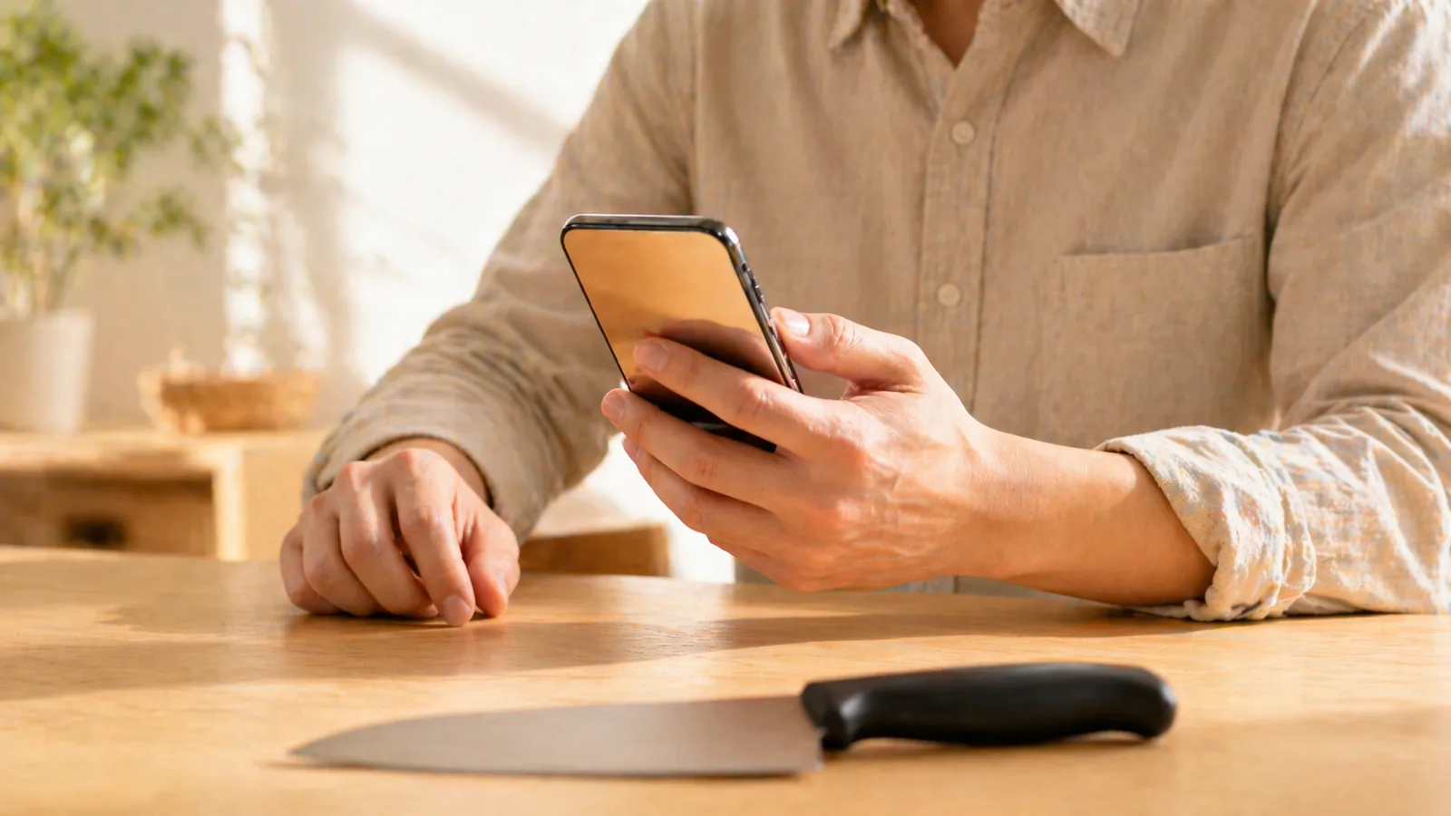 母の日の名入れ包丁を貝印公式ショップで発注するイメージ