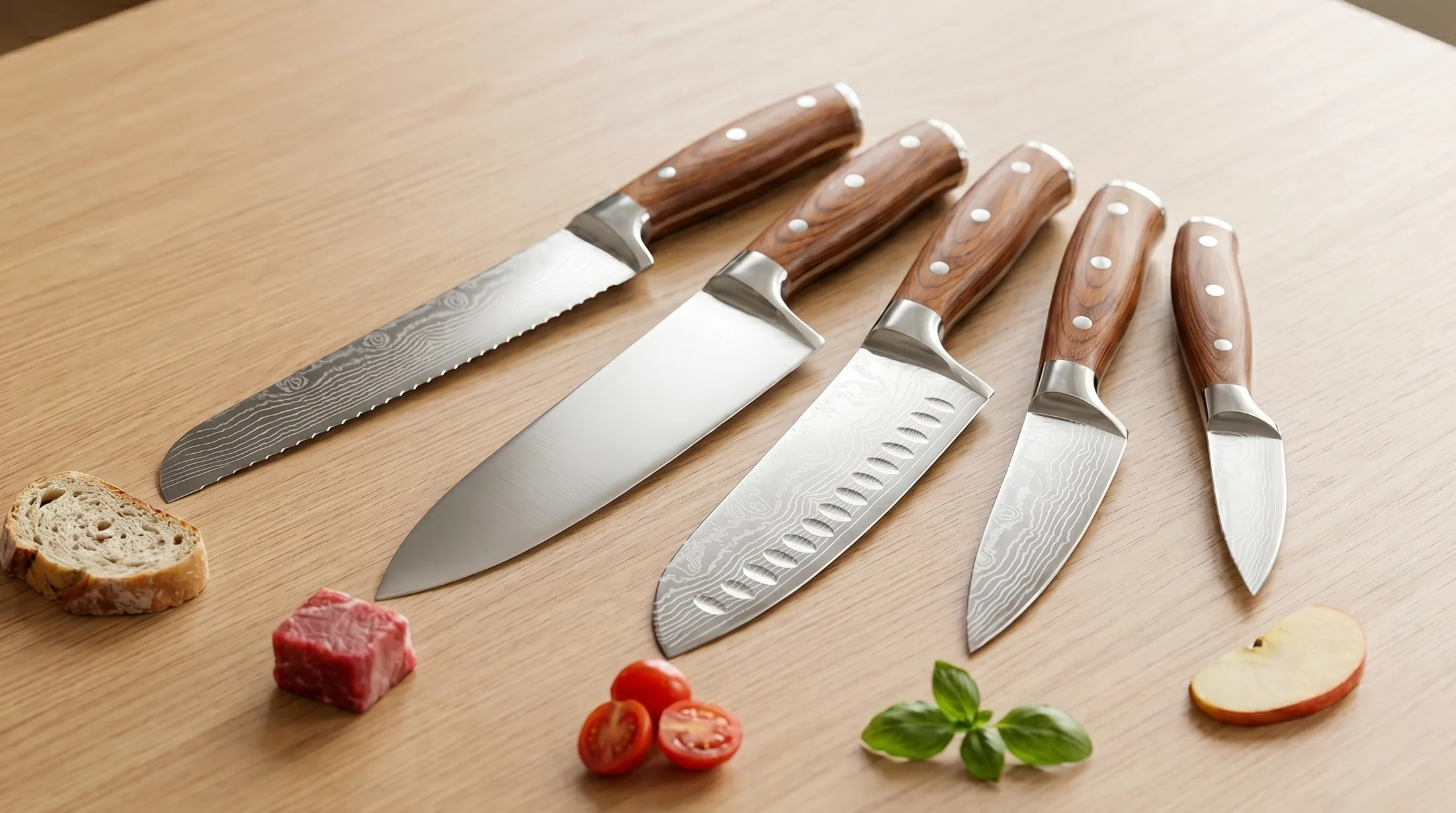PAUDIN包丁の牛刀・三徳・菜切り・ペティのラインナップ