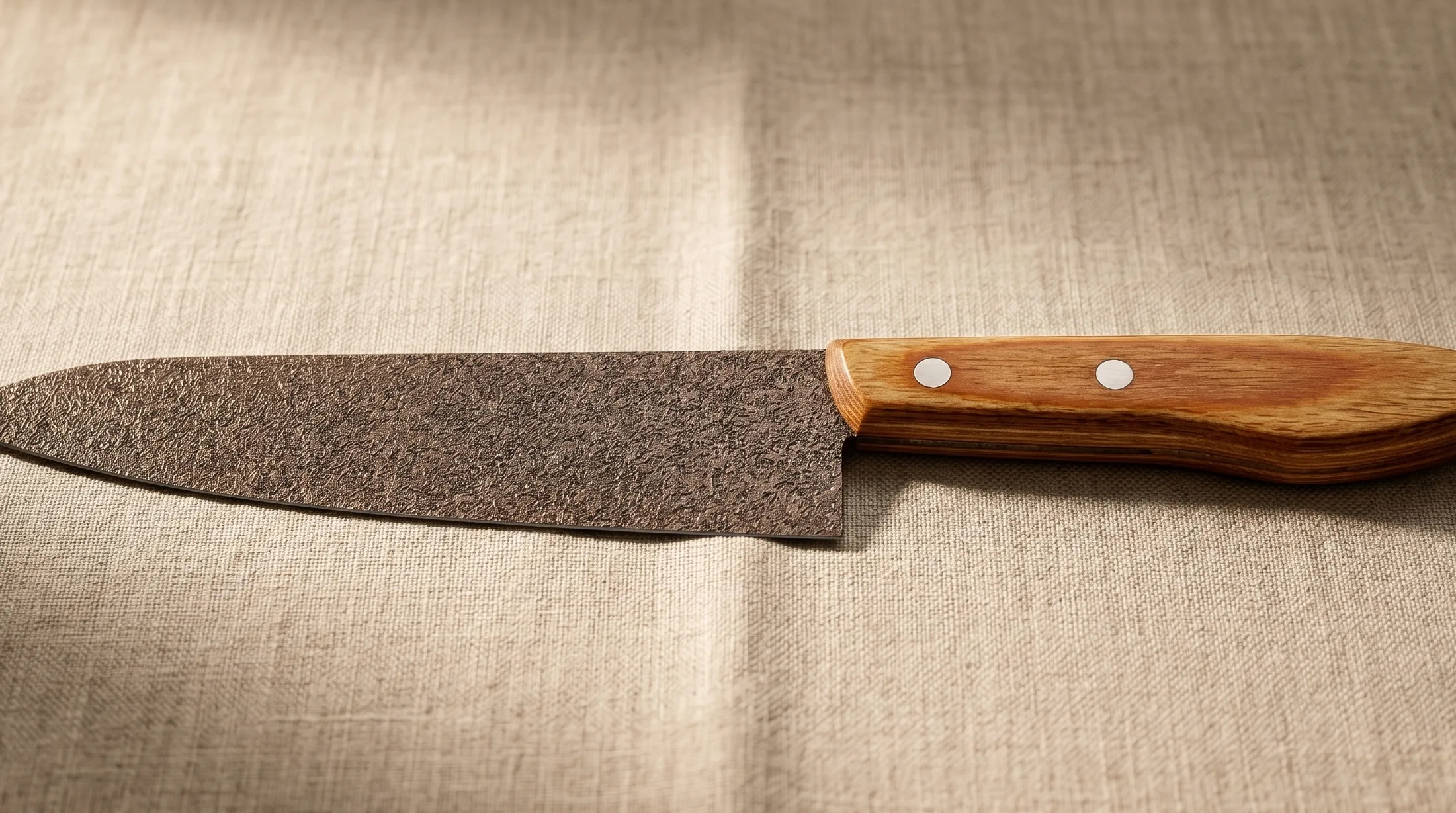 スーパーストーンバリア包丁をまな板の上に置いたイメージ