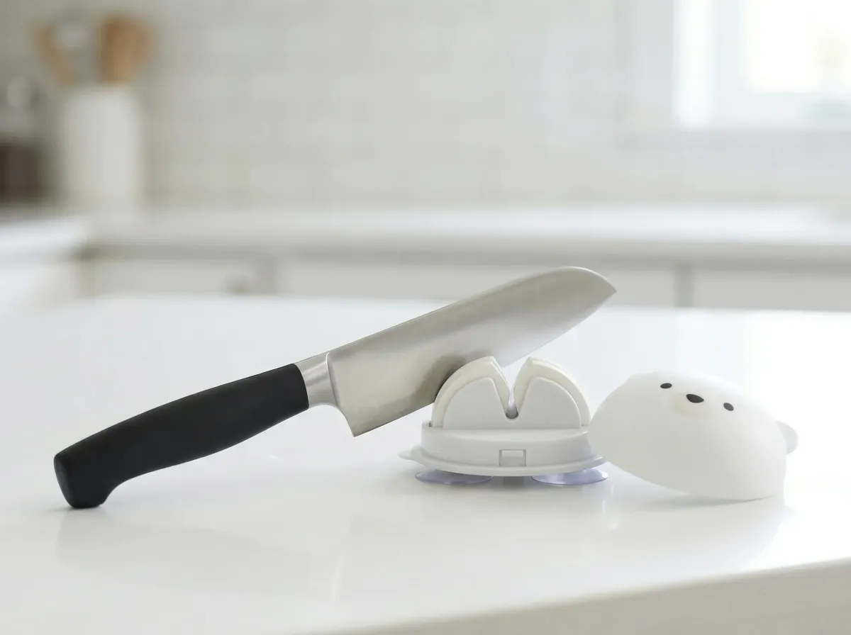 ダイソーの包丁研ぎでおすすめはシロクマ吸盤タイプ