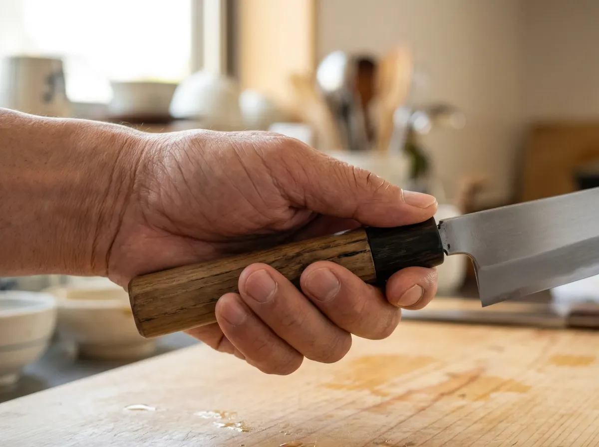 ぐらつきは危険！包丁の柄の修理